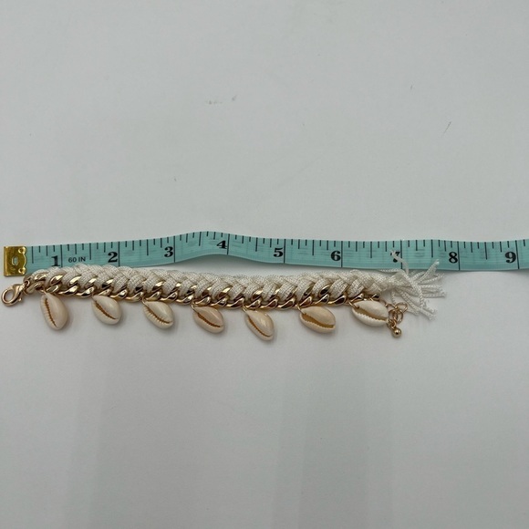 NEW! Shell Bracelets Gold Braided Roop Bracelets Beaded Bracelets Chain - Picture 5 of 7